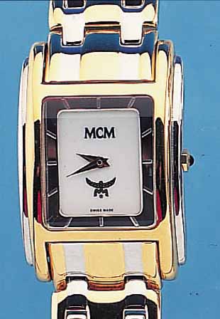 MCM HERRENARMBANDUHR, STAHL VERGOLDET, HIGH-TECH-QUARTZWERK, ETA 980 003. INCL. ORIG. GLIEDERBD., BAT. ERNEUERT, ORIG. ETUI U. ...