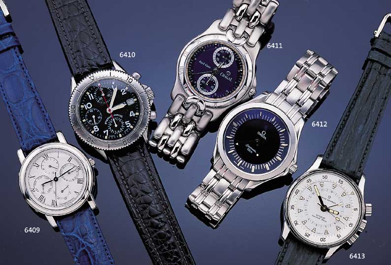 ETERNA ARMBANDCHRONOGRAPH AIRFORCE III, REF.-NR. A528/8408-41, SCHWEIZ UM 1988, EDEL- ST., BODEN U. KRONE GESCHR., BOMB. MINERALGL.,SCHW. ...