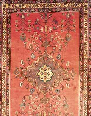 Sirjan,Persien ca 247 x 166 cm. Flor Wolle.