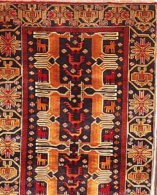 Belutsch,Persien ca 175 x 99 cm. Wolle auf Wolle.