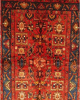 Nahawand,Persien ca 196 x 129 cm. Flor Wolle.
