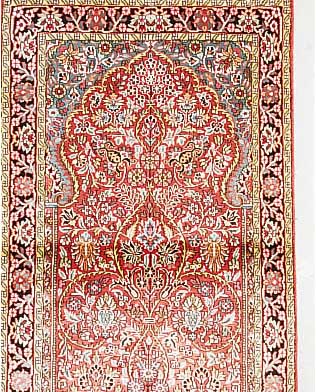 Kaschmir,Indien ca 153 x 93 cm. Flor seidig.