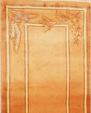 China ca 198 x 69 cm. Flor Wolle.