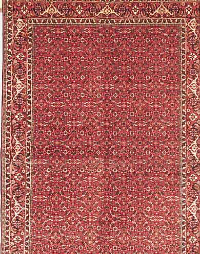 Bidjar,Persien ca 213 x 130 cm. Flor Wolle.