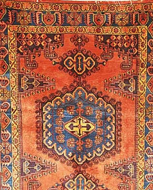 Wiss,Persien ca 200 x 150 cm. Flor Wolle.