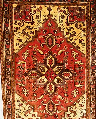 Heriz,Persien ca 150 x 99 cm. Flor Wolle.
