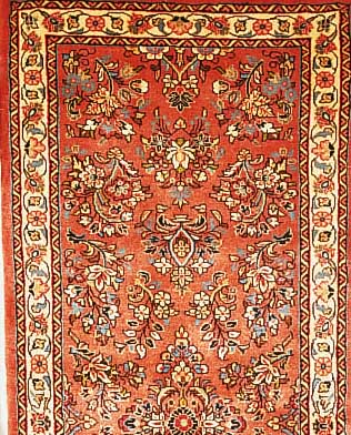Sarogh,Persien ca 210 x 84 cm. Flor Wolle.