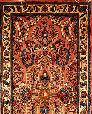 Sarogh,Persien ca 127 x 64 cm. Flor Wolle.