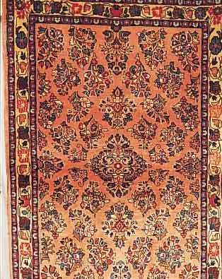 Sarogh,Persien ca 151 x 103 cm. Flor Wolle.