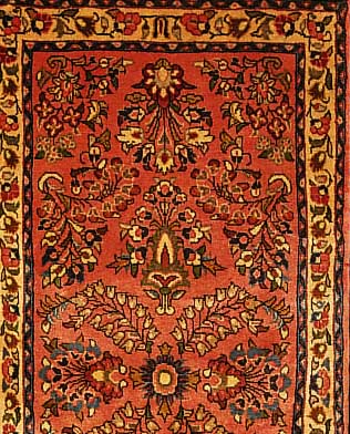 Sarogh,Persien ca 130 x 65 cm. Flor Wolle.