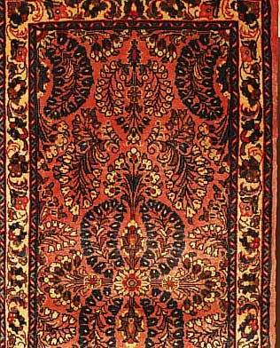 Sarogh,Persien ca 130 x 64 cm. Flor Wolle.
