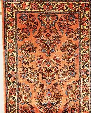 Sarogh,Persien ca 325 x 81 cm. Flor Wolle.