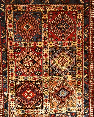 Yalameh,Persien ca 294 x 76 cm. Wolle auf Wolle.