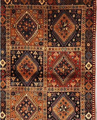 Yalameh,Persien ca 150 x 99 cm. Wolle auf Wolle.