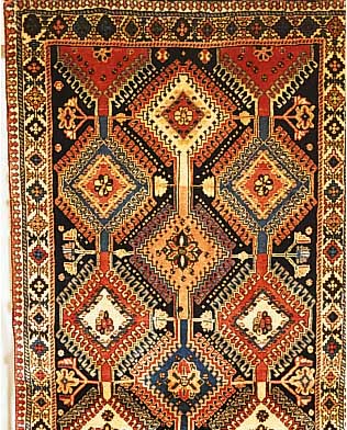 Yalameh,Persien ca 177 x 82 cm. Wolle auf Wolle.
