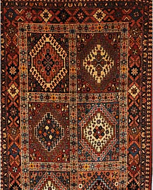Yalameh,Persien ca 203 x 80 cm. Wolle auf Wolle.