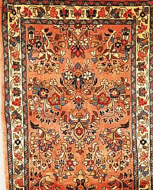 Sarogh,Persien ca 317 x 82 cm. Flor Wolle.