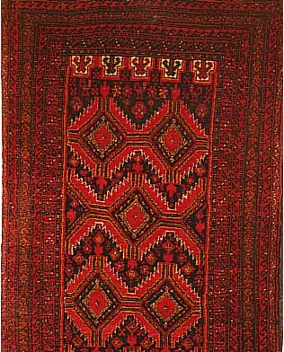 Belutsch,Persien ca 215 x 62 cm. Wolle auf Wolle.