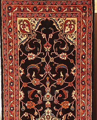 Mesched,Persien ca 245 x 82 cm. Flor Wolle.