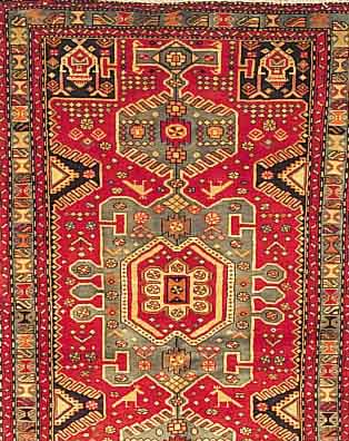 Tarom,Persien ca 200 x 127 cm. Flor Wolle.