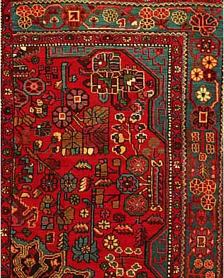 Wagireh,Nahawand,Persien ca 120 x 90 cm. Flor Wolle.