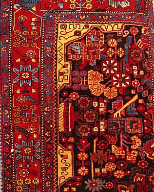 Wagireh,Nahawand,Persien ca 150 x 100 cm. Flor Wolle.