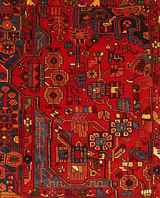 Wagireh,Nahawand,Persien ca 115 x 92 cm. Flor Wolle.