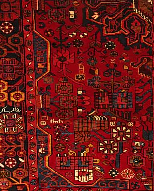 Wagireh,Nahawand,Persien ca 120 x 92 cm. Flor Wolle.