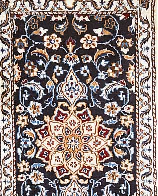 Nain,Persien ca 202 x 62 cm. Flor Wolle mit Seide.