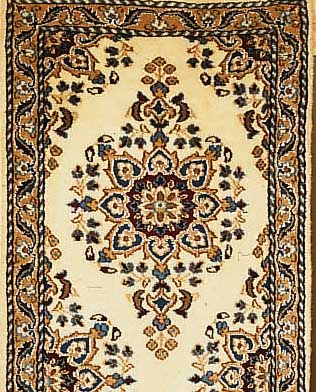 Nain,Persien ca 209 x 67 cm. Flor Wolle mit Seide.