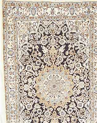Nain,Persien ca 203 x 120 cm. Flor Wolle mit Seide.