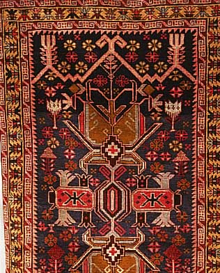 Teymani,Afghanistan.ca 130 x 86 cm. Wolle auf Wolle.
