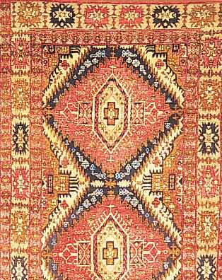 Afghan seide,ca 178 x 116 cm. reine naturseide.
