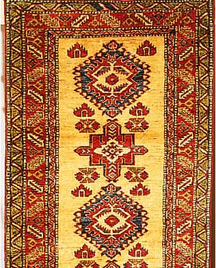 Kazak(neu geknüpft).ca 378 x 83 cm. Wolle auf Wolle.gute Qualität.