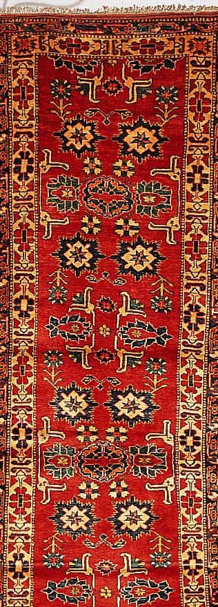 Kazak(neu geknüpft).ca 310 x 88 cm. Wolle auf Wolle.gute Qualität.