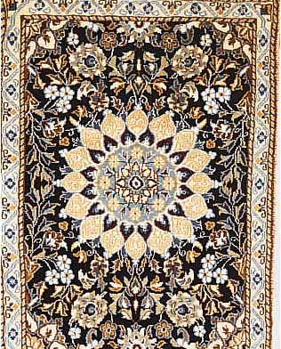 Nain,Persien ca 374 x 77 cm. Flor Wolle mit Seide.