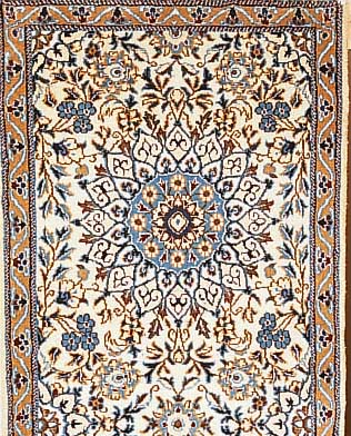 Nain,Persien ca 387 x 76 cm. Flor Wolle mit Seide.