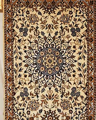 Nain,Persien ca 398 x 78 cm. Flor Wolle mit Seide.