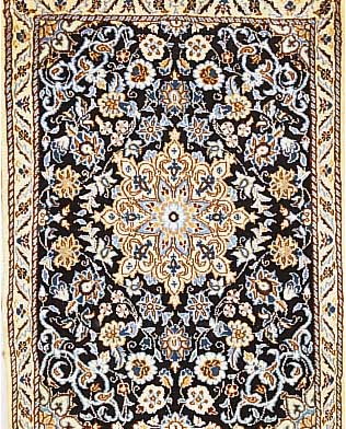 Nain,Persien ca 295 x 79 cm. Flor Wolle mit Seide.