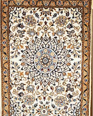 Nain,Persien ca 292 x 79 cm. Flor Wolle mit Seide.