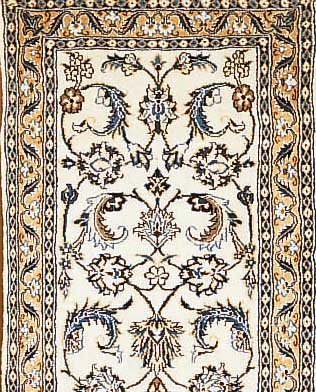 Nain,Persien ca 295 x 68 cm. Flor Wolle mit Seide.