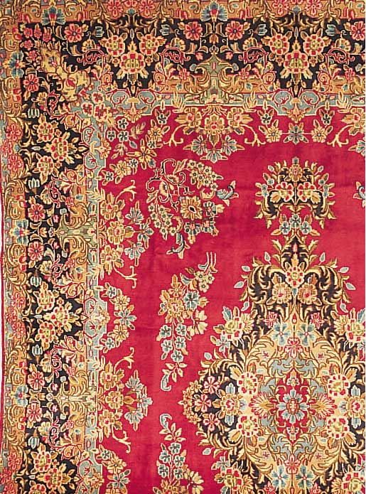 Kerman,Persien ca 422 x 300 cm. Flor Wolle.
