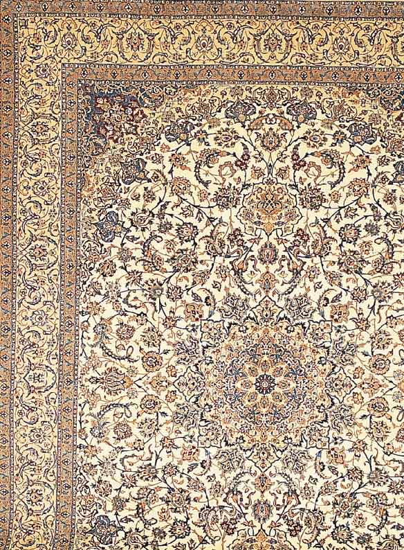 Nain fein,Persien ca 364 x 260 cm. Korkwolle mit Seide.ca 900.000 Kn/qm.