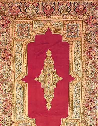 Kerman,Persien ca 300 x 195 cm. Flor Wolle.