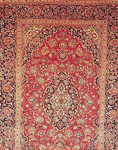 Keschan,Persien ca 307 x 206 cm. Flor Wolle.