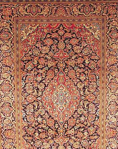 Keschan,Persien ca 304 x 203 cm. Flor Wolle.