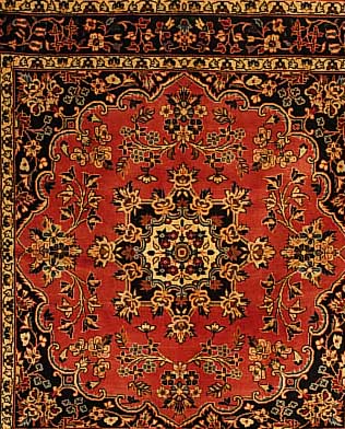 Yazd,Persien ca 155 x148 cm. Flor Wolle.