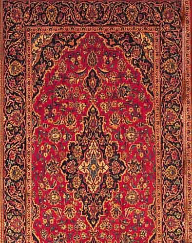 Keschan,Persien ca 244 x 137 cm. Flor Wolle.