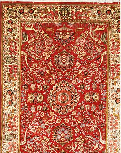 Sarogh,Persien ca 200 x 135 cm. Flor Wolle.