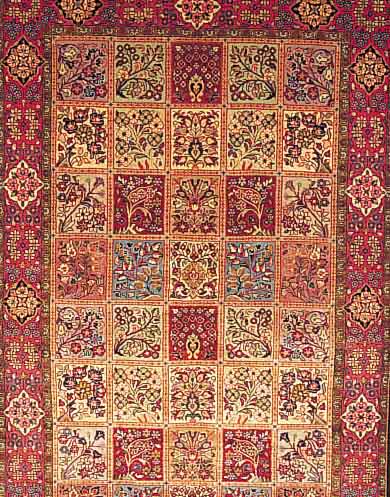 Sarogh,Persien ca 251 x 159 cm. Flor Wolle